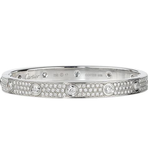 cartier bangle diamond|cartier diamond bracelet selfridges.